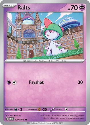 Ralts - 027/091 27 - SV Paldean Fates