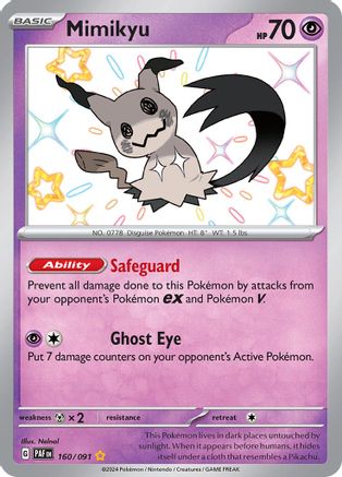 Mimikyu -160/091 160 - SV Paldean Fates Holofoil