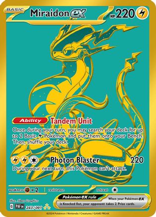 Miraidon ex 243 - SV Paldean Fates Holofoil