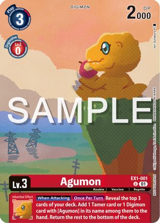 Agumon (Digimon Illustration Competition Pack 2023) (EX1-001) - Classic Collection