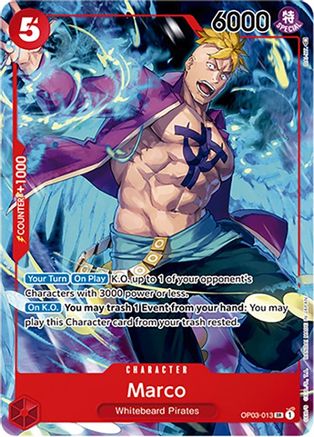 Marco (Japanese 1st Anniversary Set) (OP03-013) - One Piece Promotion Cards Foil