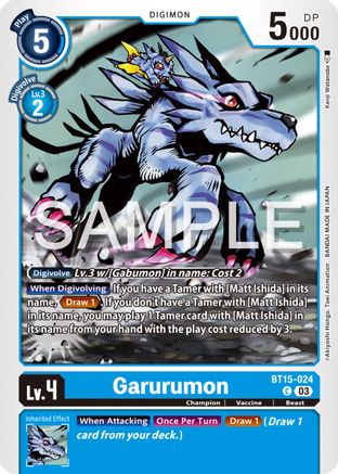 Garurumon (BT15-024) - Exceed Apocalypse