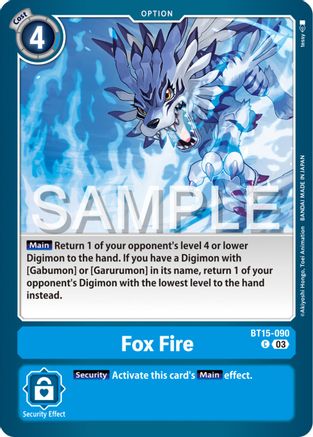 Fox Fire (BT15-090) - Exceed Apocalypse