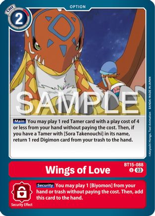 Wings of love (BT15-088) - Exceed Apocalypse