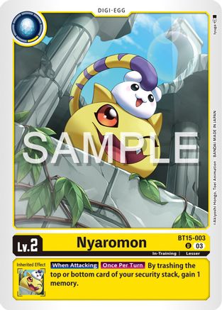 Nyaromon (BT15-003) - Exceed Apocalypse