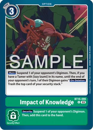 Impact of Knowledge (BT15-095) - Exceed Apocalypse