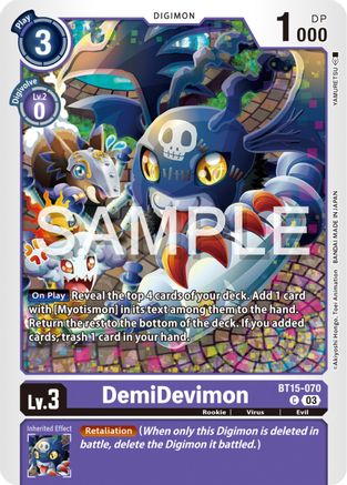 DemiDevimon (BT15-070) - Exceed Apocalypse