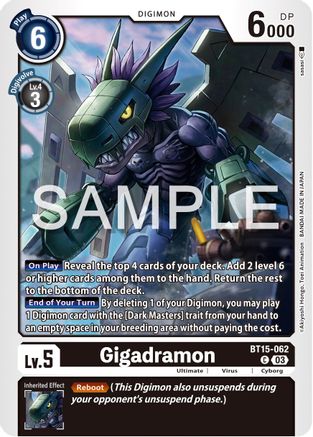 Gigadramon (BT15-062) - Exceed Apocalypse