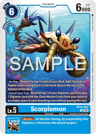 Scorpiomon (BT15-027) - Exceed Apocalypse