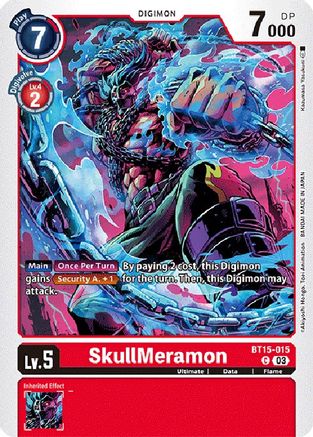 SkullMeramon (BT15-015) - Exceed Apocalypse