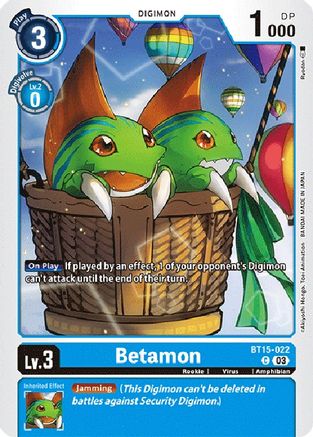 Betamon (BT15-022) - Exceed Apocalypse