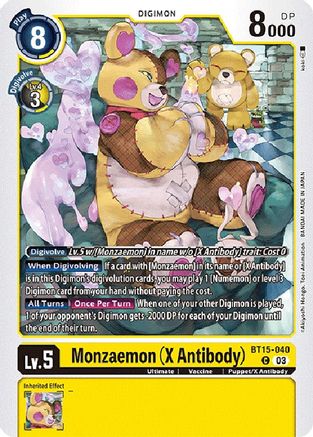 Monzaemon (X Antibody) (BT15-040) - Exceed Apocalypse