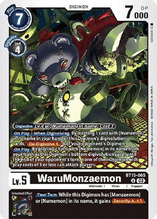 WaruMonzaemon (BT15-065) - Exceed Apocalypse