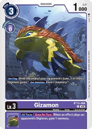 Gizamon (BT15-068) - Exceed Apocalypse