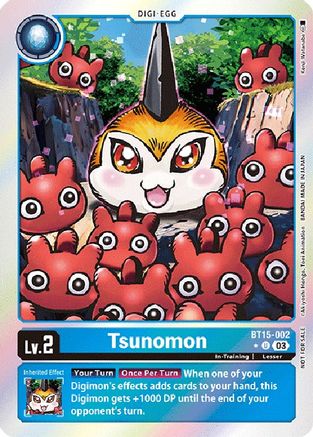 Tsunomon (Exceed Apocalypse Box Promotion Pack) (BT15-002) - Exceed Apocalypse Foil