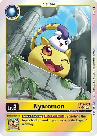 Nyaromon (Exceed Apocalypse Box Promotion Pack) (BT15-003) - Exceed Apocalypse Foil