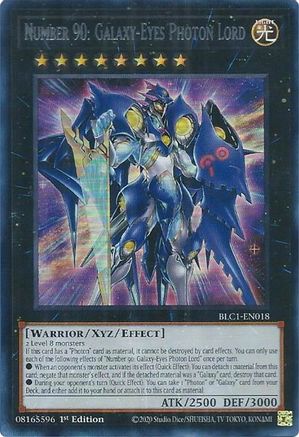 Number 90: Galaxy-Eyes Photon Lord (Silver) (BLC1-EN018) - Battles of Legend: Chapter 1 1st Edition