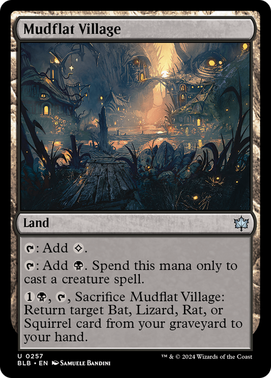 Mudflat Village (BLB-257) - Bloomburrow Foil