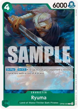 Ryuma (OP06-036) - Wings of the Captain Foil