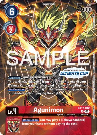 Agunimon (Ultimate Cup 2024) (BT12-012) - Across Time Foil