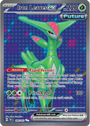 Iron Leaves ex - 186/162 186 - SV05 Temporal Forces Holofoil