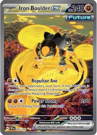 Iron Boulder ex - 207/162 207 - SV05 Temporal Forces Holofoil