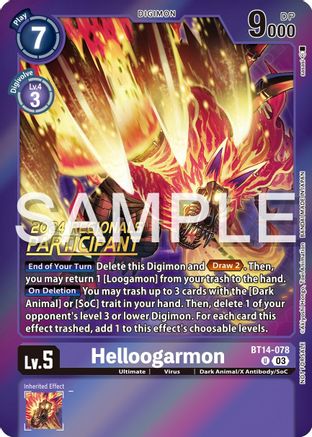 Helloogarmon (2024 Regionals Participant) (BT14-078) - Blast Ace Foil