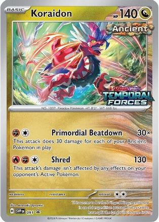 Koraidon - 091 (Prerelease) 91 - SV Scarlet & Violet Promo Cards Holofoil