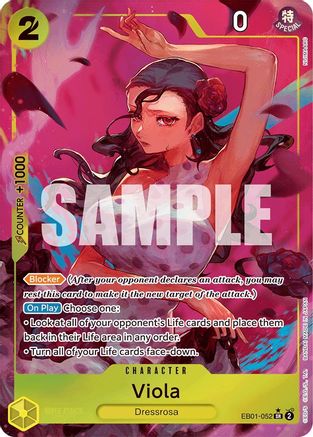 Viola (Alternate Art) (EB01-052) - Extra Booster: Memorial Collection Foil