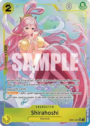 Shirahoshi (Alternate Art) (EB01-057) - Extra Booster: Memorial Collection Foil