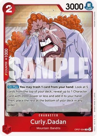 Curly.Dadan (OP07-004) - 500 Years in the Future Foil