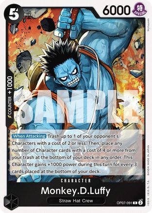 Monkey.D.Luffy (091) (OP07-091) - 500 Years in the Future Foil