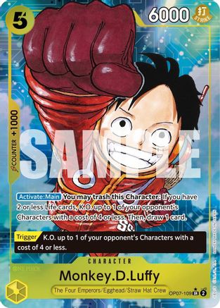 Monkey.D.Luffy (109) (Parallel) (OP07-109) - 500 Years in the Future Foil