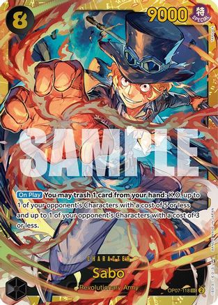 Sabo (OP07-118) - 500 Years in the Future Foil