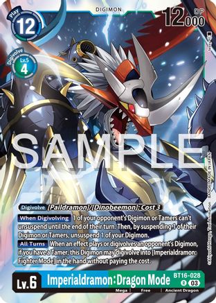 Imperialdramon: Dragon Mode (BT16-028) - Beginning Observer Foil