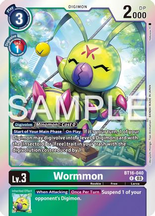 Wormmon (BT16-040) - Beginning Observer Foil