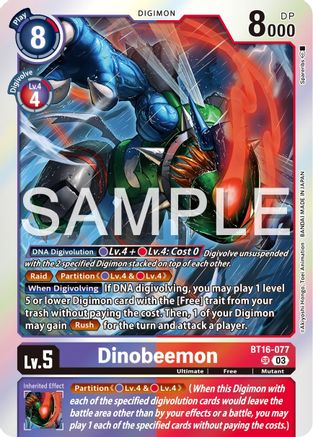 Dinobeemon (BT16-077) - Beginning Observer Foil