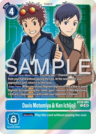 Davis Motomiya & Ken Ichijoji (BT16-085) - Beginning Observer Foil