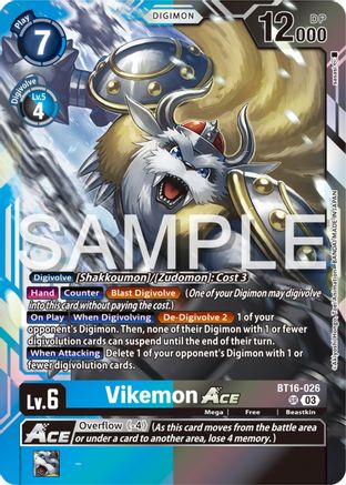 Vikemon ACE (BT16-026) - Beginning Observer Foil