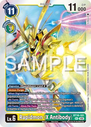 Rapidmon (X Antibody) (BT16-101) - Beginning Observer Foil