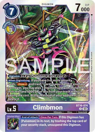 Climbmon (BT16-074) - Beginning Observer Foil