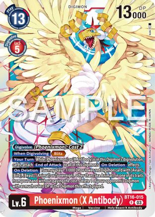 Phoenixmon (X Antibody) (BT16-015) - Beginning Observer Foil