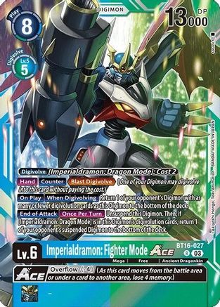 Imperialdramon: Fighter Mode ACE (BT16-027) - Beginning Observer Foil