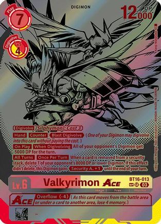 Valkyrimon ACE (Textured) (BT16-013) - Beginning Observer Foil