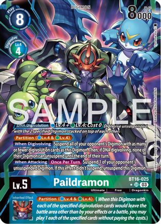 Paildramon (Alternate Art) (BT16-025) - Beginning Observer Foil