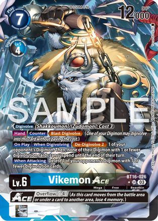 Vikemon ACE (Alternate Art) (BT16-026) - Beginning Observer Foil