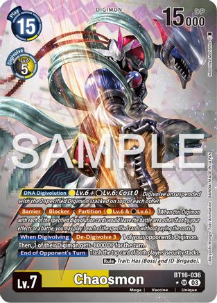 Chaosmon (Alternate Art) (BT16-036) - Beginning Observer Foil