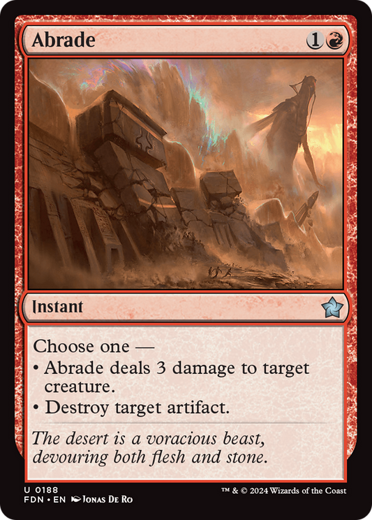 Abrade (FDN-188) - Foundations Foil