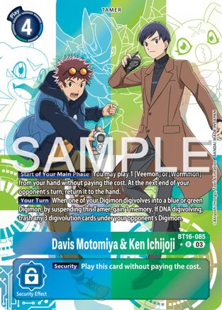 Davis Motomiya & Ken Ichijoji (Alternate Art) (BT16-085) - Beginning Observer Foil