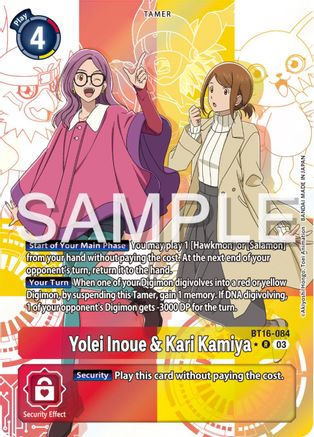 Yolei Inoue & Kari Kamiya (Alternate Art) (BT16-084) - Beginning Observer Foil